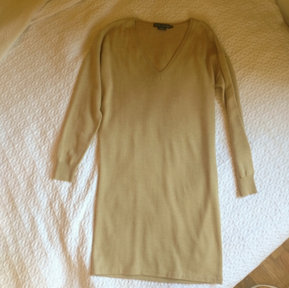 Ralph Lauren Camel Sweater Dress - Picture 5 of 13